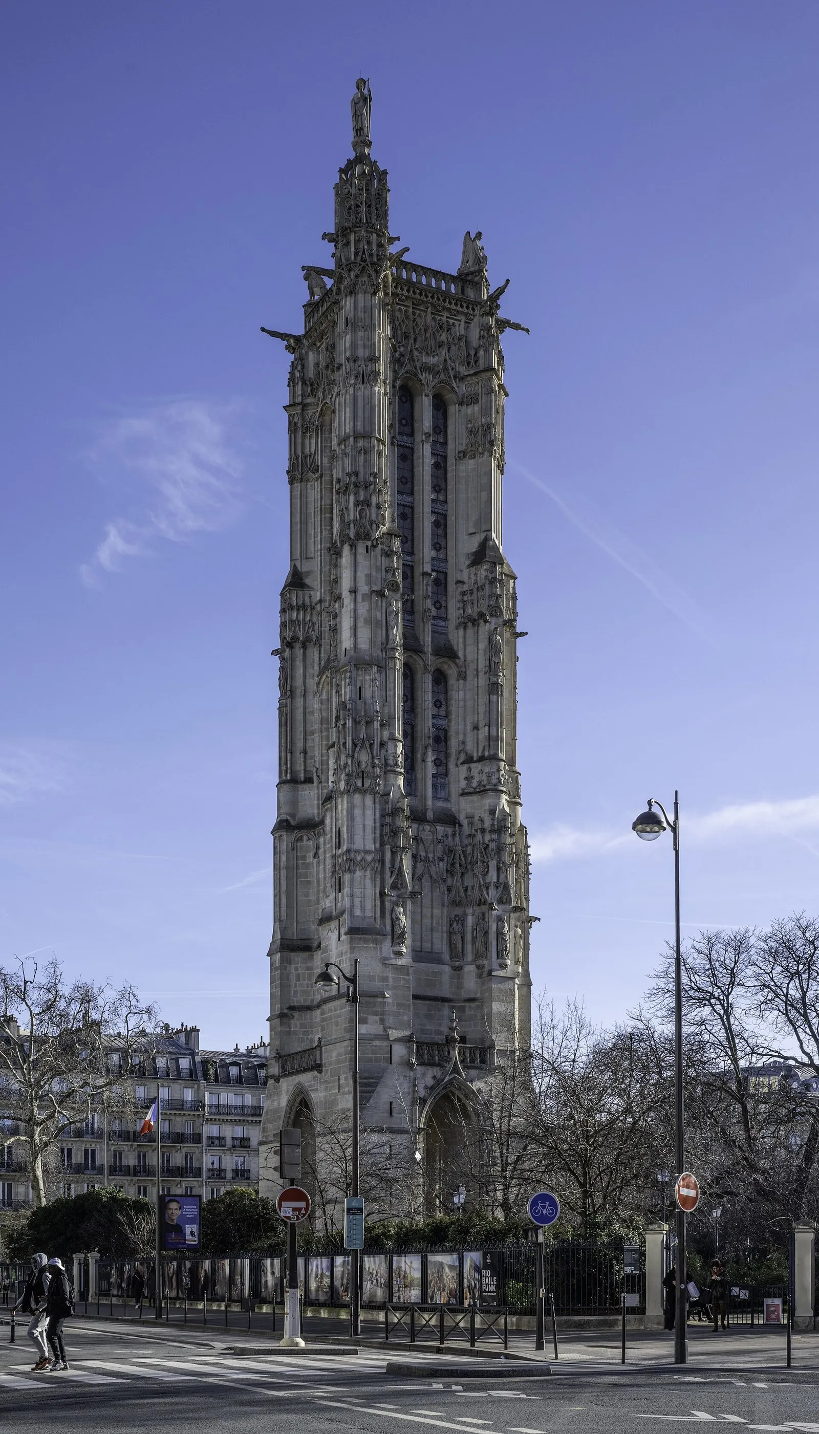 The Tour Saint-Jacques, a flamboyant Gothic tower near Châtelet